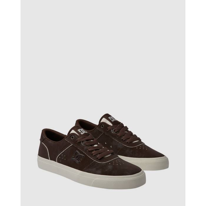 ディーシー シューズ Dc Shoes 【 Mens Teknic Leather Skate Shoes Mens Dark Chocolate/Brown 】 メンズ レザー Skate スケート シューズ 運動靴 メンズ 茶色 ブラウン