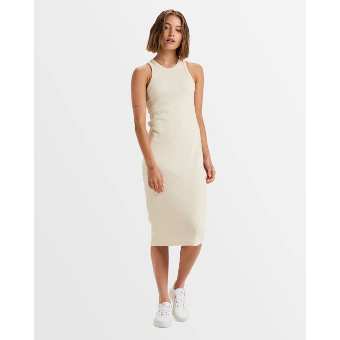ロキシー Roxy 【 Womens Baseline Midi Dress Womens Parchment 】 レディース Baseline バセリン 御召しもの レディース