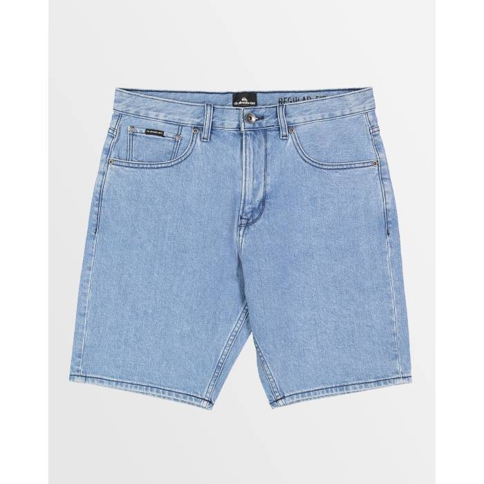 クイックシルバー Quiksilver 【 Mens Aqua Cult Aged Denim Shorts Mens Ashley Blue 】 メンズ アクア デニム ショーツ メンズ 青色 ブルー