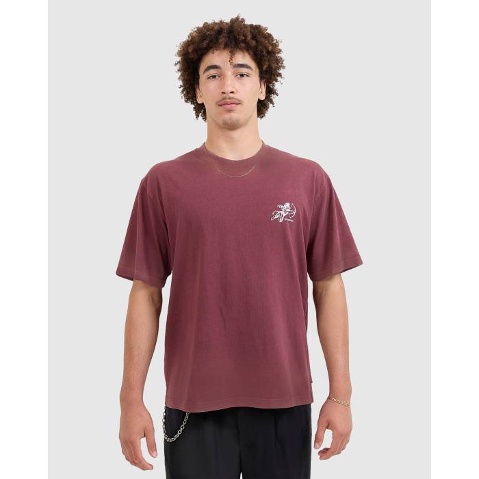 Worship 【 Mens Cherub T-Shirt Mens Red 】 メンズ プルオーバー メンズ Red 赤・赤いこと