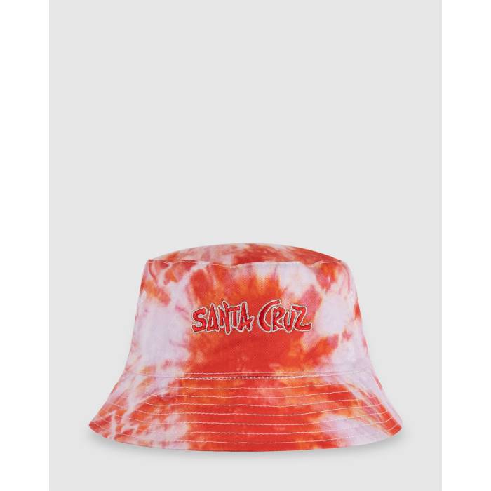【★百貨店SALE★6/11真夜中2時迄】サンタ渡航 Santa Cruz 【 Girls 8-16 Santacruz Tropic Bucket Hat Girls Rose Tie Dye 】 お坊っちゃん キッズ Rose さくら色 タイ
