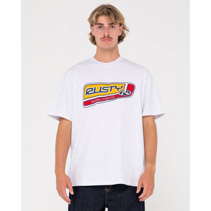 ラスティ Rusty 【 Mens Road House Short Sleeve T-Shirt Mens Ecru Marle 】 メンズ Sleeve スリーブ Tシャツ メンズ