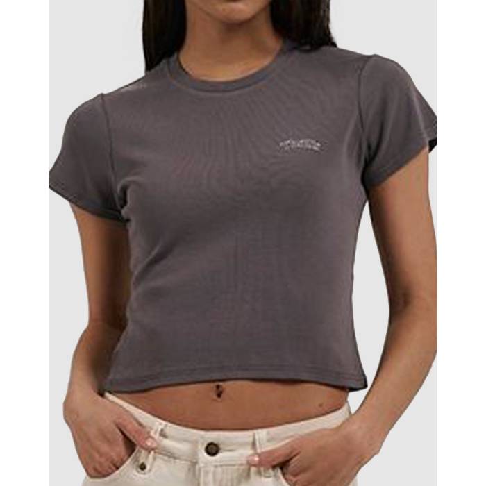 Thrills 【 Womens Void Mini T-Shirt Womens Graphite 】 レディース Tシャツ レディース