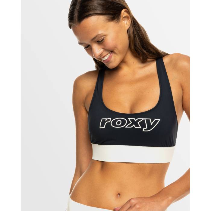 ロキシー Roxy 【 Womens Active Full Coverage Bikini Top Womens Anthracite 】 レディース レディース