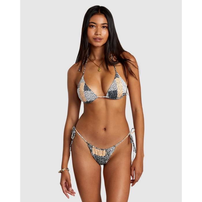 【★百貨店SALE★6/11真夜中2時迄】ルーカ Rvca 【 Womens Patchwork Slide Tri Bikini Top Womens Multi 】 レディース Slide サンダル レディース
