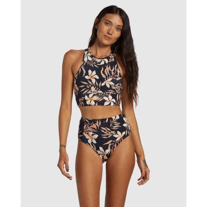 【★百貨店SALE★6/11真夜中2時迄】散らし広告ボン Billabong 【 Womens Coral Gardeners Hi Waist Retro Bikini Bottom Womens Multi 】 レディース レトロ ズボン ボトムス レディース