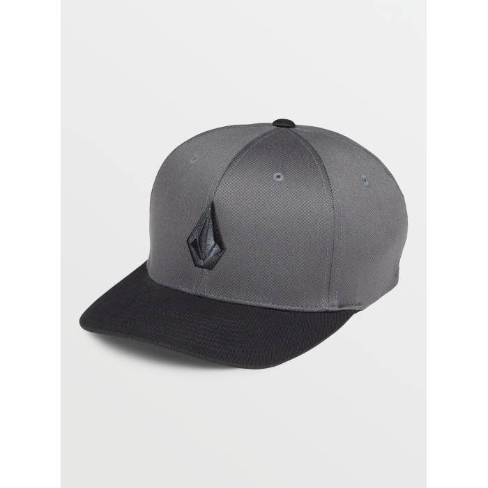 ボルコム Volcom 【 Mens Full Stone Flexfit Cap Mens Asphalt Black 】 メンズ キャップ 帽子 メンズ 黒色 ブラック