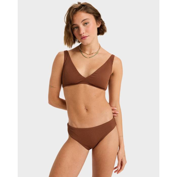 【★百貨店SALE★6/11真夜中2時迄】ロキシー Roxy 【 Womens Rib  Love Bikini Bottom Womens Tiramisu 】 レディース ズボン ボトムス レディース