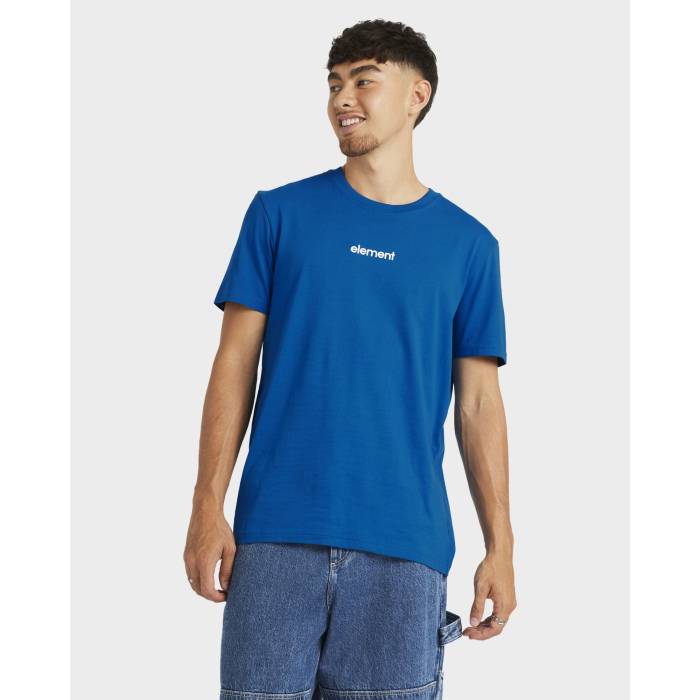 【★百貨店SALE★6/11十二時2時迄】化学元素 Element 【 Mens Lowcase Bp T-Shirt Mens Royal Blue 】 メンズ プルオーバー メンズ 青み 青色