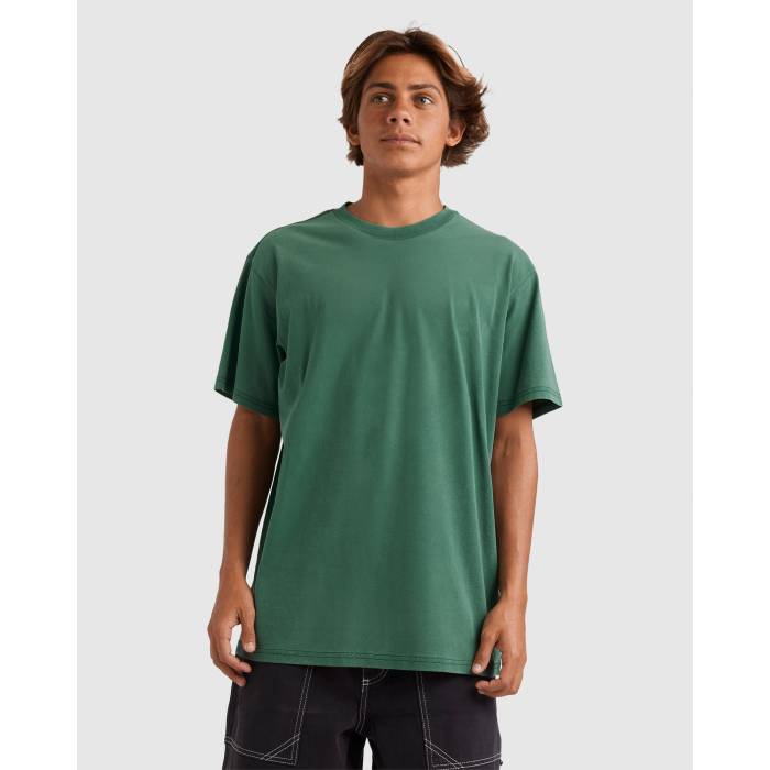 【★百貨店SALE★6/11十二時2時迄】クイックしろがね色 Quiksilver 【 Mens Salt Water Crew T-Shirt Mens Trekking Green 】 メンズ 労働者の一団 プルオーバー メンズ green 緑・緑であること