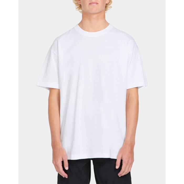 【★百貨店SALE★6/11真夜中2時迄】ボルコム Volcom 【 Mens Solid Loose T-Shirt Mens White 】 メンズ 益荒男 ティーシャツ メンズ 白いこと 白いこと