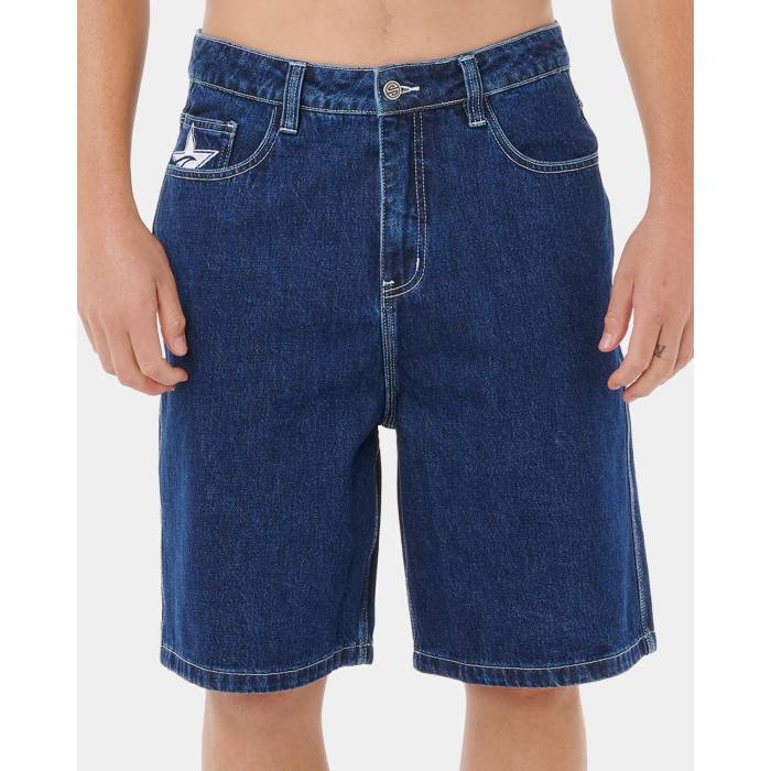 リップカール Rip Curl 【 Mens Medina Script Denim Shorts Mens True Indigo 】 メンズ スクリプト デニム ショーツ メンズ 藍色・インディゴ 20,160円
