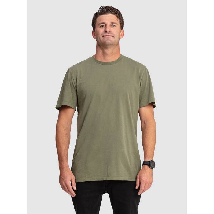 ボルコム Volcom 【 Mens Aus Solid T-Shirt Mens Army Green Combo 】 メンズ 益荒男 プルオーバー メンズ 正規陸軍 green 緑・緑であること