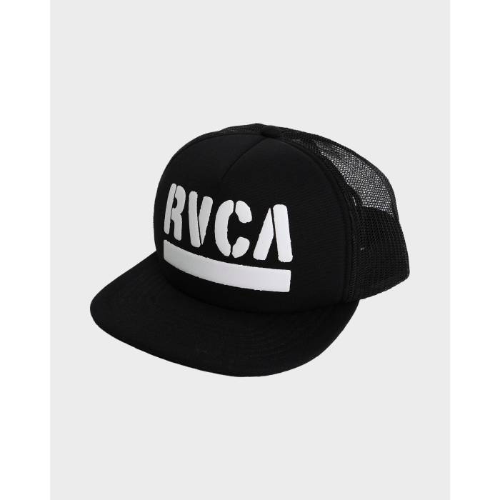 ルーカ Rvca 【 Mens Asp Foam Trucker Cap Mens Black 】 メンズ トラッカー キャップ 帽子 メンズ 黒色 ブラック｜スニケス