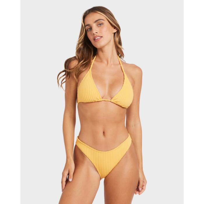【★百貨店SALE★6/11十二時2時迄】散らし広告ボン Billabong 【 Womens In The Loop Hike Bikini Bottom Womens Golden Yellow 】 レディース ズボン ボトムス レディース yellow 黄味がかった・黄色