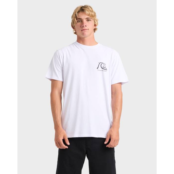 クイックシルバー Quiksilver 【 Mens Og Boardshort Co T-Shirt Mens White 】 メンズ Tシャツ メンズ 白色 ホワイト 14,342円