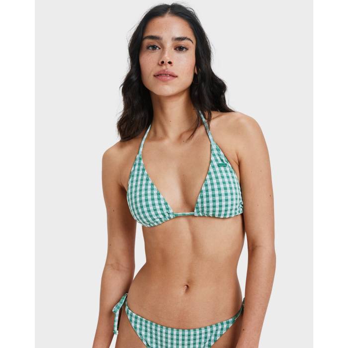 【★百貨店SALE★6/11真夜中2時迄】ロキシー Roxy 【 Womens Kiawe Bikini Top Womens Deep Grass Green 】 レディース レディース ディープ green 緑・緑であること