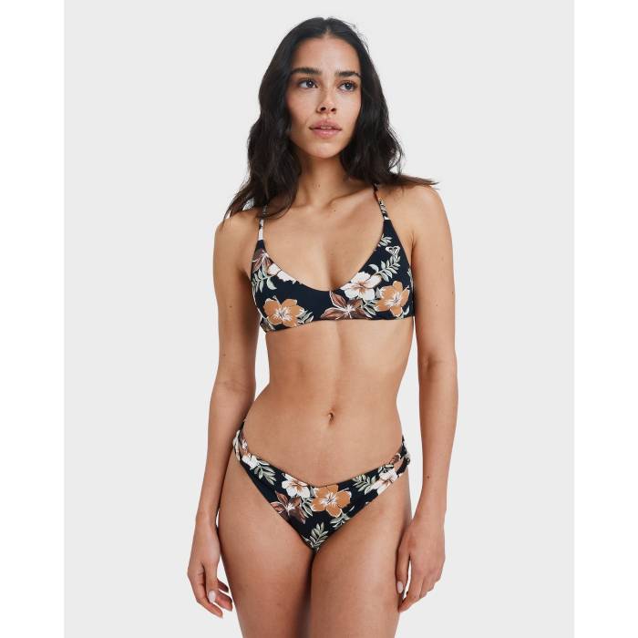 【★百貨店SALE★6/11真夜中2時迄】ロキシー Roxy 【 Womens Nostalgic Feels Bikini Top Womens Almond Tropical Feels 】 レディース レディース