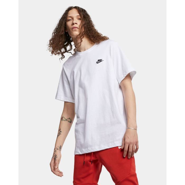 ナイキ Nike 【 Mens  Sportswear Club T-Shirt Mens White/Black 】 メンズ 野球クラブ プルオーバー メンズ 白いこと 白いこと 黒いこと 黒いこと