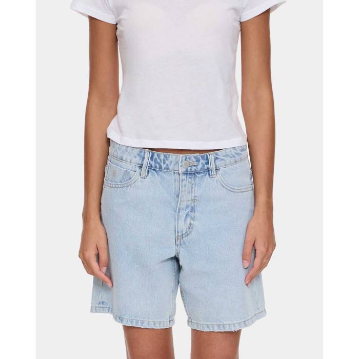 Thrills 【 Womens Billie Low Rise Baggy Denim Shorts Womens Serenity Blue 】 レディース ライズ デニム ショーツ レディース 青色 ブルー｜スニケス