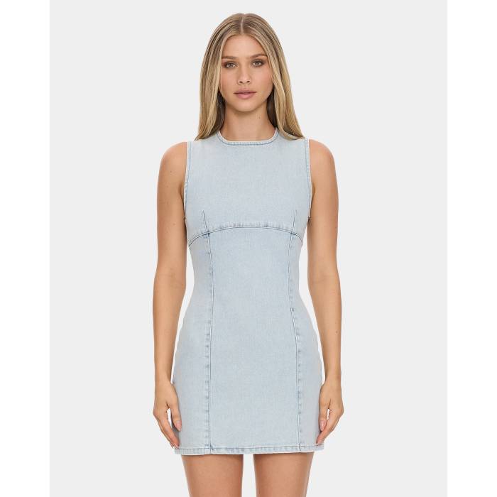 【★百貨店SALE★6/11十二時2時迄】Thrills 【 Womens Night Shift Mini Dress Womens Serenity Blue 】 レディース ナイト爵 お召しもの レディース 青み 青色