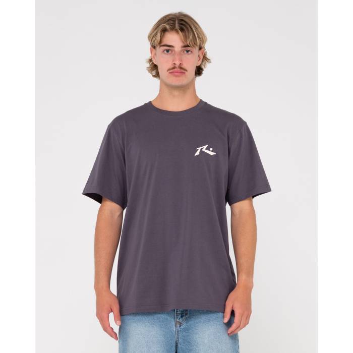 【★百貨店SALE★6/11真夜中2時迄】ラスティ Rusty 【 Mens Competition T-Shirt Mens Coal 1 】 メンズ ティーシャツ メンズ