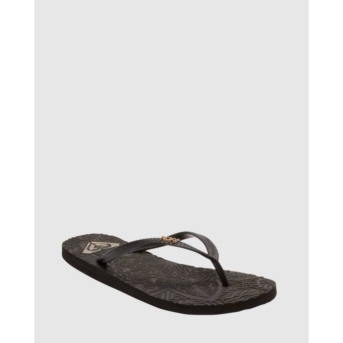 ロキシー Roxy 【 Womens Antilles Ii Thongs Womens Black 】 レディース レディース 黒いこと 黒いこと サンダル-ビーチサンダル-レディース靴