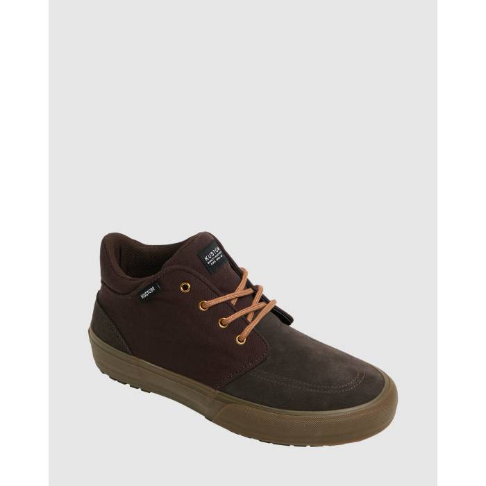 Kustom 【 Mens Realm Sneakers Mens Dark Brown 】 メンズ メンズ 茶色 ブラウン