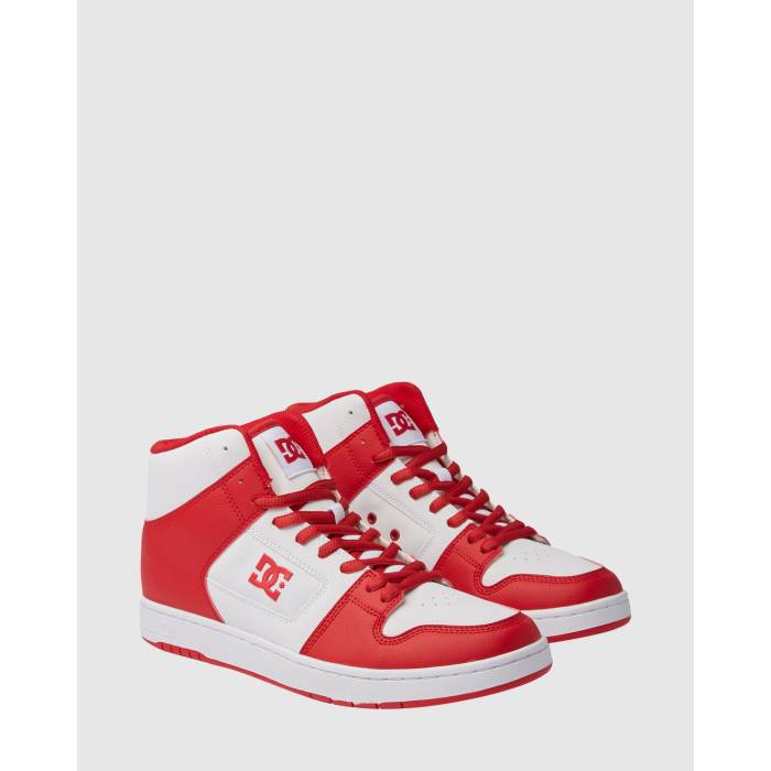 【★百貨店SALE★6/11真夜中2時迄】ディーシー シューズ Dc Shoes 【 Mens Manteca 4 Hi 錫 Skate Shoes Mens White/Red 】 メンズ マンテカ Skate 滑る シューズ 運動すること靴 メンズ 白いこと 白いこと Red 赤・赤いこと