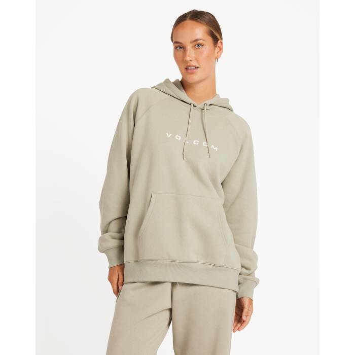 ボルコム Volcom 【 Womens Get More Pullover Hoodie Womens Sea Glass 】 レディース フーディー パーカー レディース