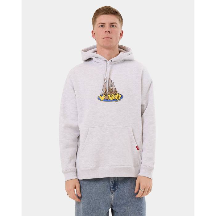 Worship 【 Mens Going Nuts Pullover Hoodie Mens Snow Marle 】 メンズ フーディー パーカー メンズ
