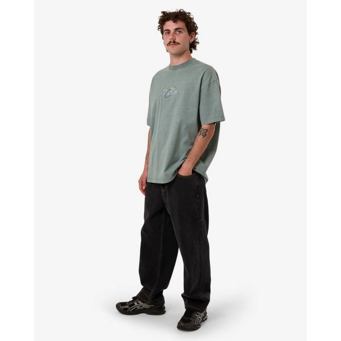【★百貨店SALE★6/11真夜中2時迄】Thrills 【 Mens Ambient Connections Oversized T-Shirt Mens Chinois Green 】 メンズ ティーシャツ メンズ green 緑・緑であること