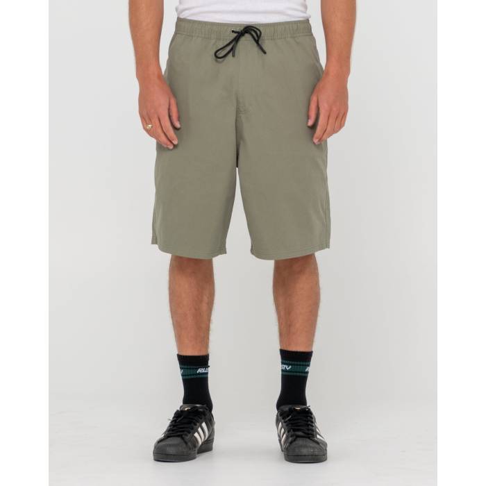 【★百貨店SALE★6/11真夜中2時迄】ラスティ Rusty 【 Mens Wear Eva Elastic Shorts Mens Savanna 】 メンズ さる股引き メンズ