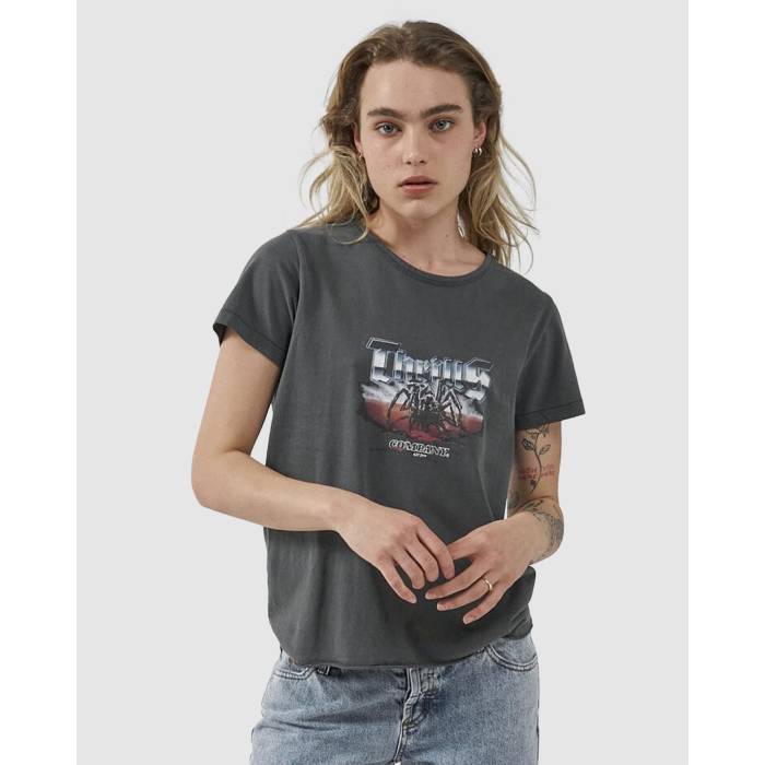 Thrills 【 Womens Kingdom Relaxed T-Shirt Womens Merch Black 】 レディース Tシャツ レディース 黒色 ブラック 12,816円