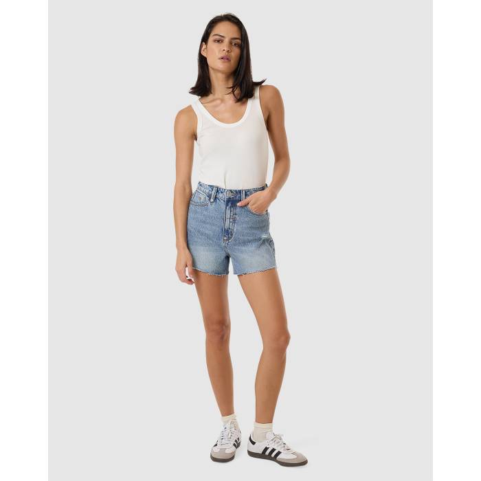 Thrills 【 Womens Erica Shorts Womens Tempest Blue Thrash 】 レディース さる股引き レディース 青碧 青色 パンツ-レディースファッション-ボトムス