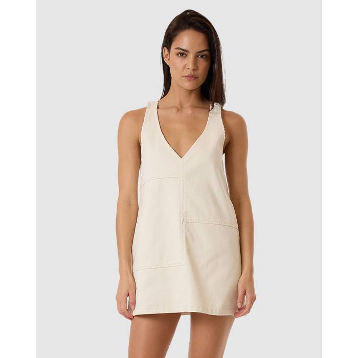 【★百貨店SALE★6/11真夜中2時迄】Thrills 【 Womens Kai Panelled Mini Dress Womens Heritage White 】 レディース 御召しもの レディース 白いこと 白いこと