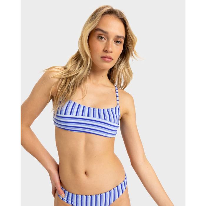 【★百貨店SALE★6/11真夜中2時迄】ロキシー Roxy 【 Womens Party Wave Bikini Top Womens Dazzling Blue 】 レディース Wave ウェーブ・ウェイブ レディース 青碧 青碧