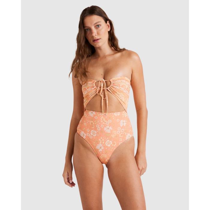 ビラボン Billabong 【 Womens In Dream Space Drew One Piece Swimsuit Womens Sweet Papaya 】 レディース ドリーム 水着 レディース