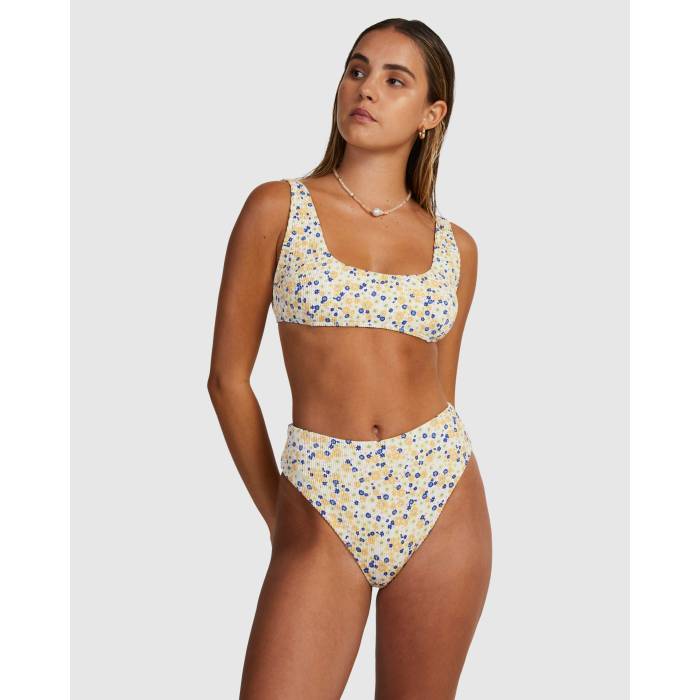 ルーカ Rvca 【 Womens Ground Cover High Rise Cheeky Bikini Bottom Womens Peach 】 レディース ハイ ライズ ズボン ボトムス レディース