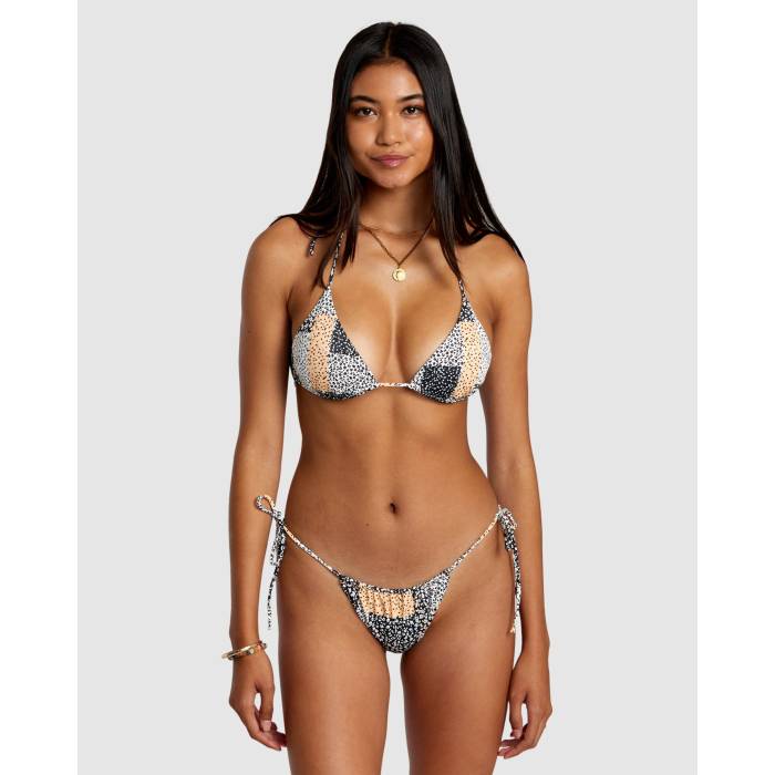 【★百貨店SALE★6/11真夜中2時迄】ルーカ Rvca 【 Womens Patchwork Slide Tie Medium Bikini Bottom Womens Multi 】 レディース Slide サンダル タイ ズボン ボトムス レディース