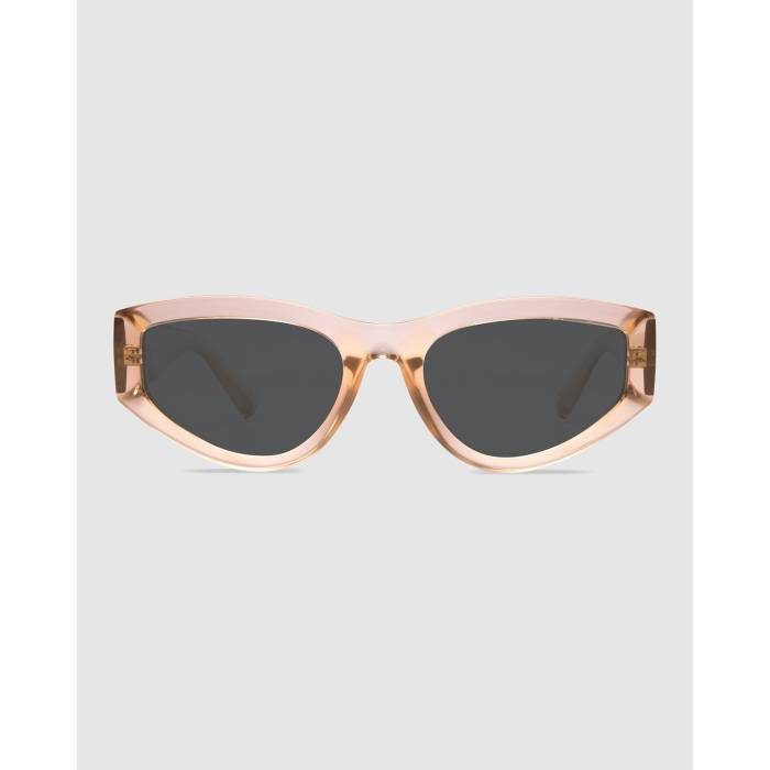 Liive 【 Lulu Cat Eye Sunglasses Womens Champagne 】 サングラス レディース