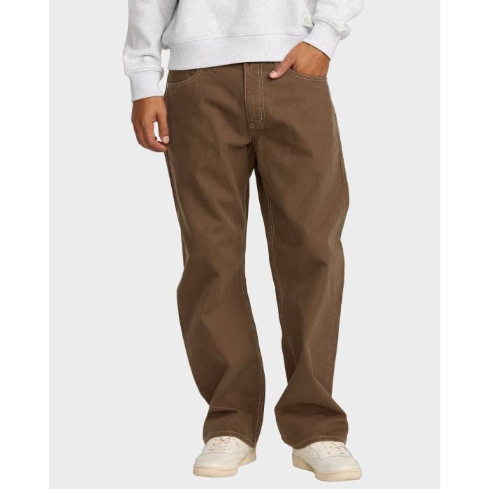 ルーカ Rvca 【 Mens Dayshift 5 Pocket Pants Mens Bombay Brown 】 メンズ メンズ 茶色 ブラウン
