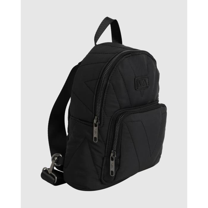 ルーカ Rvca 【 Womens Quilted Sling Bag Womens Rvca Black 】 レディース バッグ レディース RVCA ルーカ 黒色 ブラック