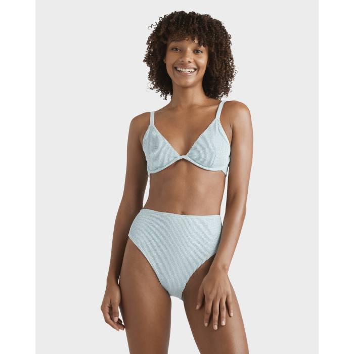 【★百貨店SALE★6/11真夜中2時迄】散らし広告ボン Billabong 【 Womens Summer High Waist Bikini Bottom Womens Sky Blue 】 レディース Summer 朱夏 ご機嫌 ズボン ボトムス レディース 天の原 青碧 青碧