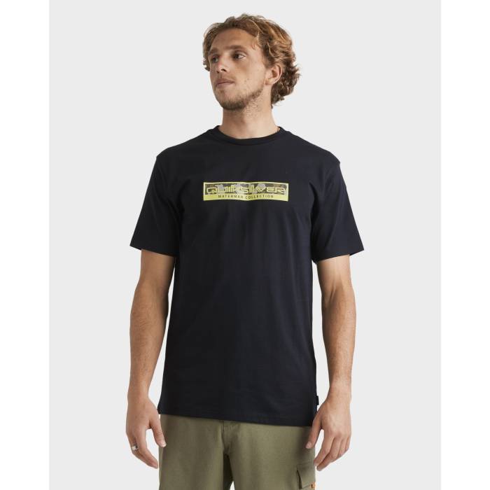 クイックシルバー Quiksilver 【 Mens Camoflage T-Shirt Mens Black 】 メンズ Tシャツ メンズ 黒色 ブラック