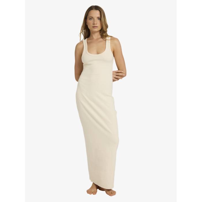 ロキシー Roxy 【 Womens Base Rib Maxi Dress Womens Parchment 】 レディース 御召しもの レディース