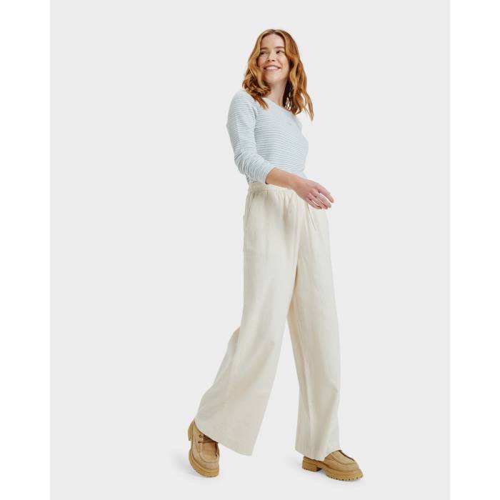 ロキシー Roxy 【 Womens Lekeitio Break Mid Elastic Waist Pants Womens Parchment 】 レディース ミッド レディース