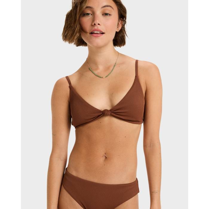 【★百貨店SALE★6/11真夜中2時迄】ロキシー Roxy 【 Womens  Love The Surf Knot Bikini Top Womens Tiramisu 】 レディース レディース