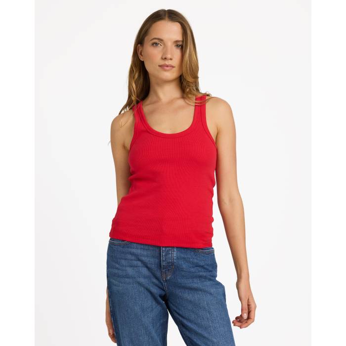 【★百貨店SALE★6/11十二時2時迄】ロキシー Roxy 【 Womens Base Rib Tank Top Womens Rio Red 】 レディース 貯蔵タンクいの一番 レディース リオ Red 赤・赤いこと
