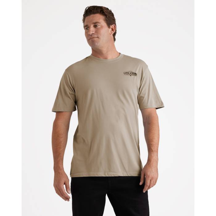 ボルコム Volcom 【 Mens Aus The Early T-Shirt Mens Gravel 】 メンズ プルオーバー メンズ